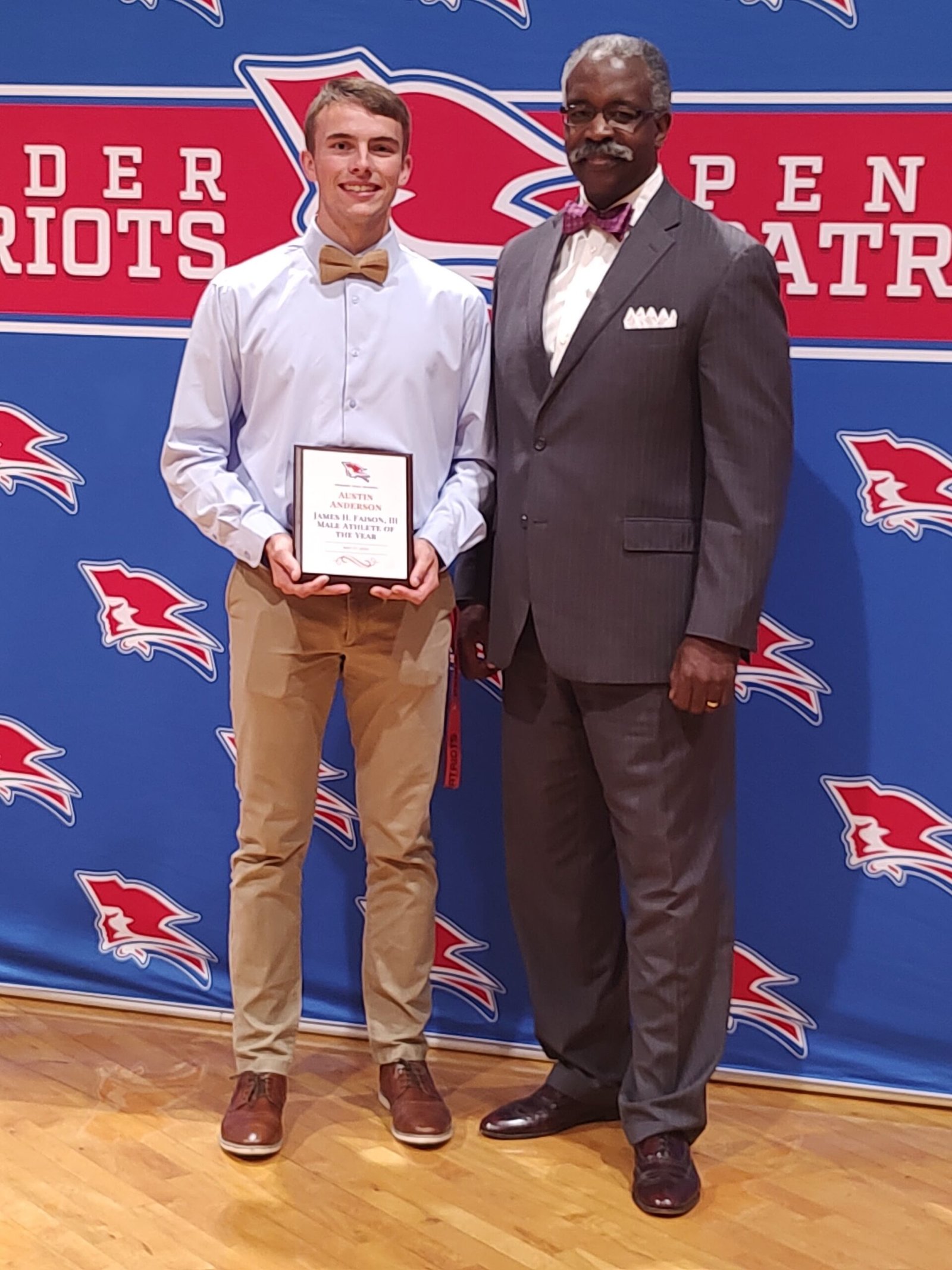 Judge James H. Faison, III Pender County High School Male Athlete of the year