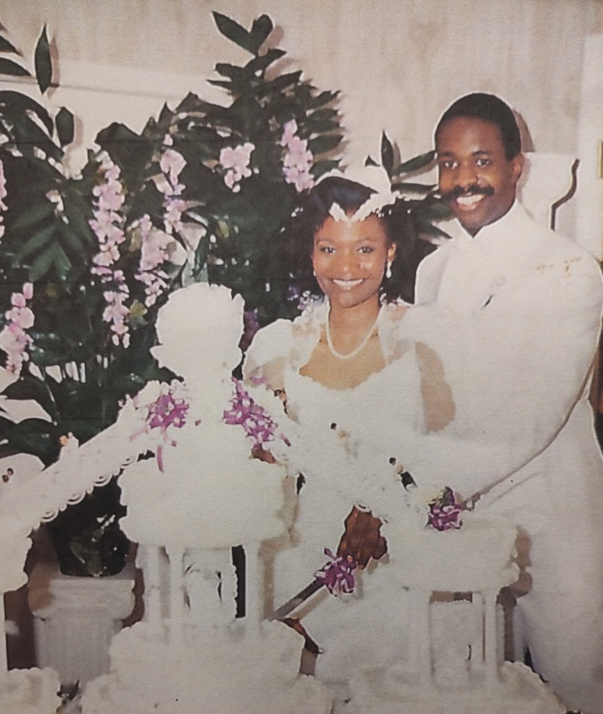Judge James H. Faison, III and Rev. Angela Faison wedding photo